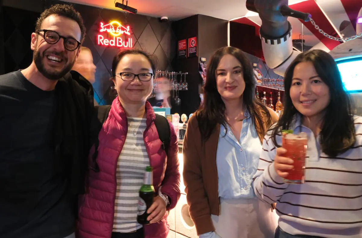 Buildkite team members at a social gathering